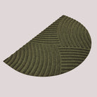 WaterHog Luxe all-weather doormat in Heartland design, olive color with durable rubber backing.