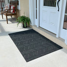 The popular WaterHog In Vein doormat spanning from sidelight to sidelight.