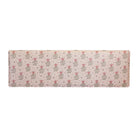 Merry Mistletoe Christmas anti-fatigue kitchen runner mat with wipeable surface and winter holiday design for kitchen comfort.