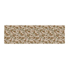 Pinecone fall runner anti-fatigue kitchen mat with wipeable surface and festive holiday design for kitchen comfort