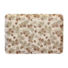 Pinecone fall anti-fatigue kitchen mat with wipeable surface and festive holiday design for kitchen comfort