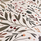 Detail Sprig & Berry foliage Christmas anti-fatigue kitchen mat with wipeable surface and winter holiday design for kitchen comfort.