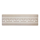 Christmas Sweater neutral anti-fatigue kitchen runner mat with wipeable surface and holiday winter design for kitchen comfort.
