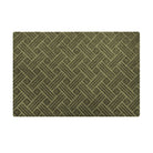 WaterHog Luxe Classic thatch single sized doormat in olive (green)