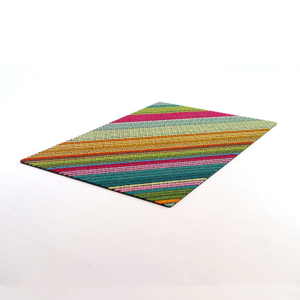 Colorful stripe doormat, Dutch Fields is a really nice doormat that adds color to any entryway.