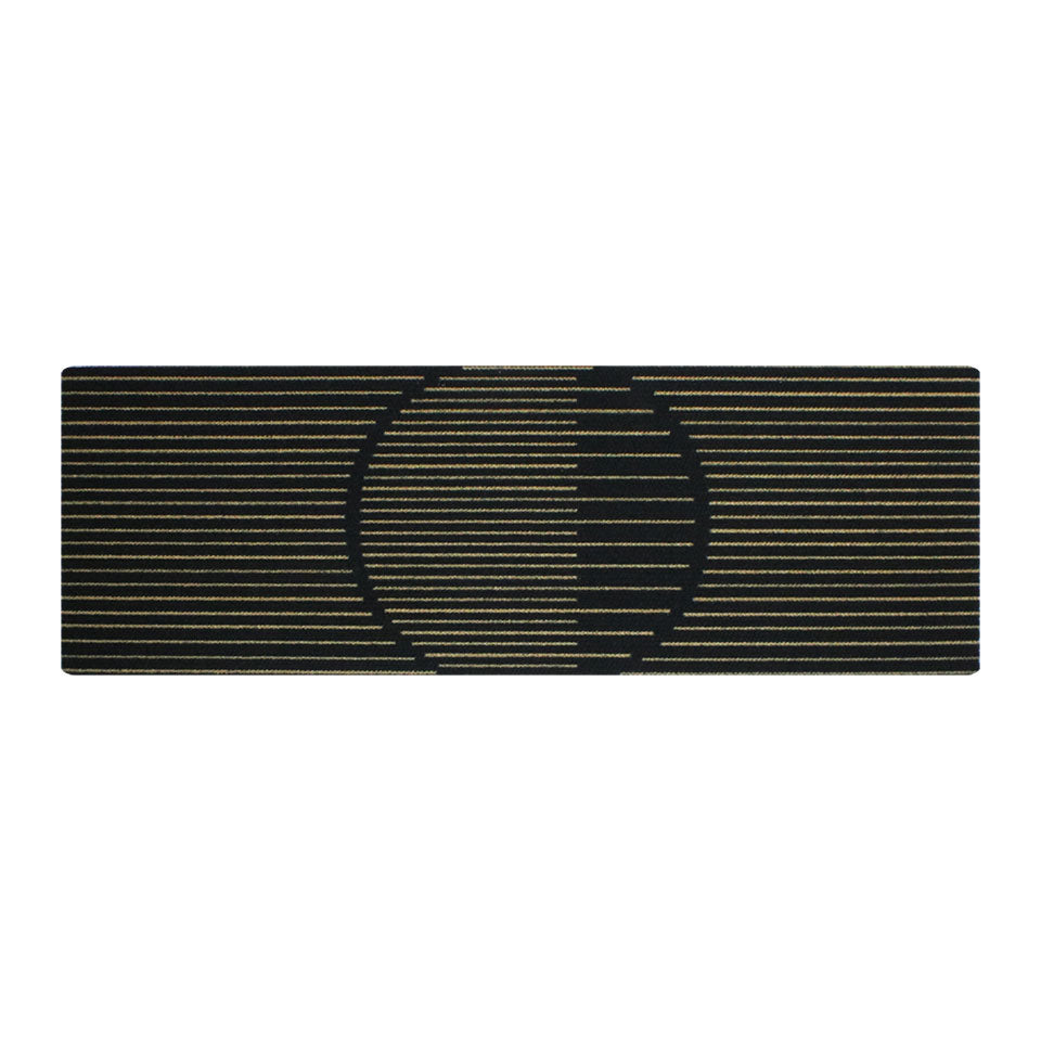 On the Horizon double door mat is made with recycled materials and fits most large doors and double doors. A modern design black and yellow doormat that is durable and will last for many years.